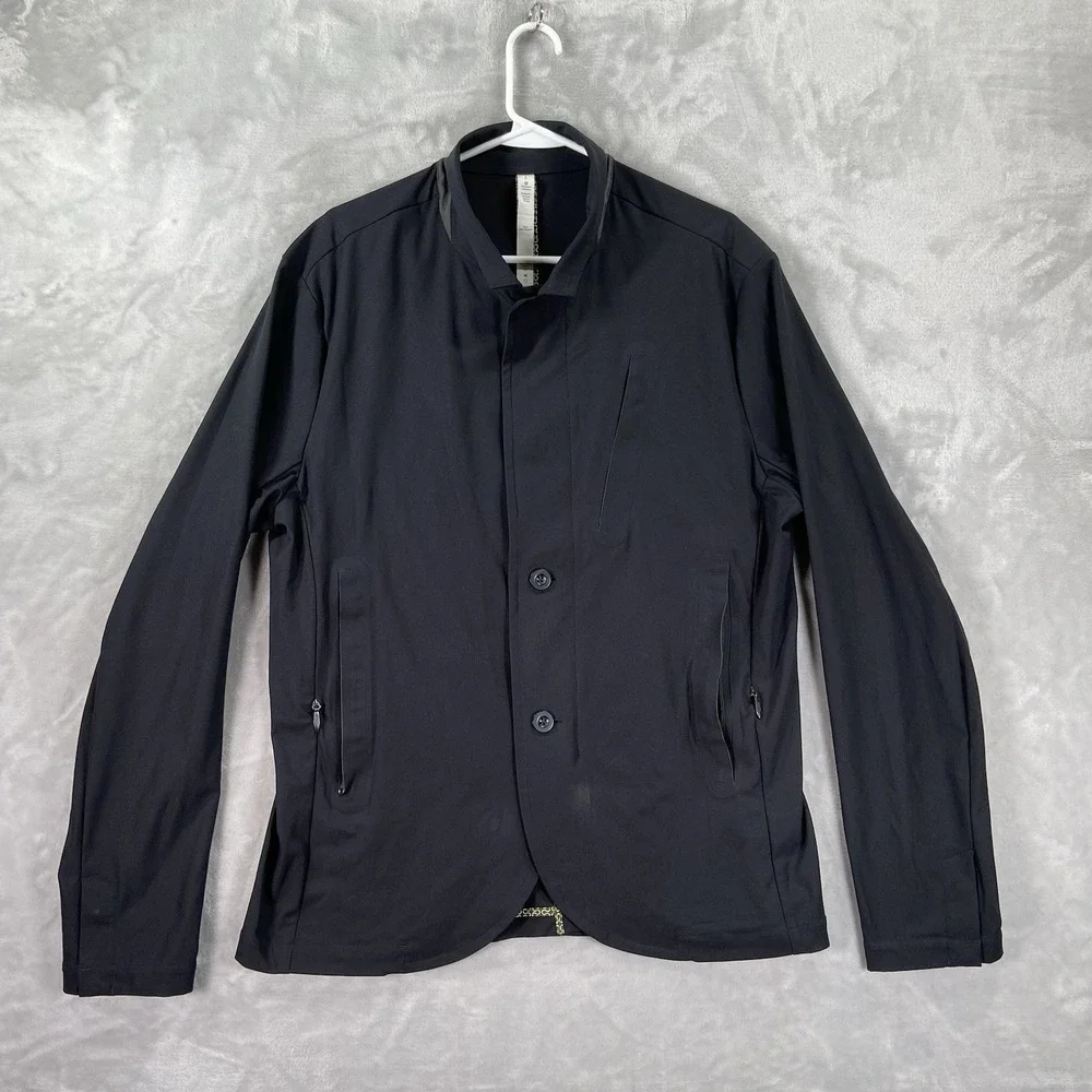Lululemon Jacket Mens Large Nonstop Blazer Full Zip Button Front Stretch Casual